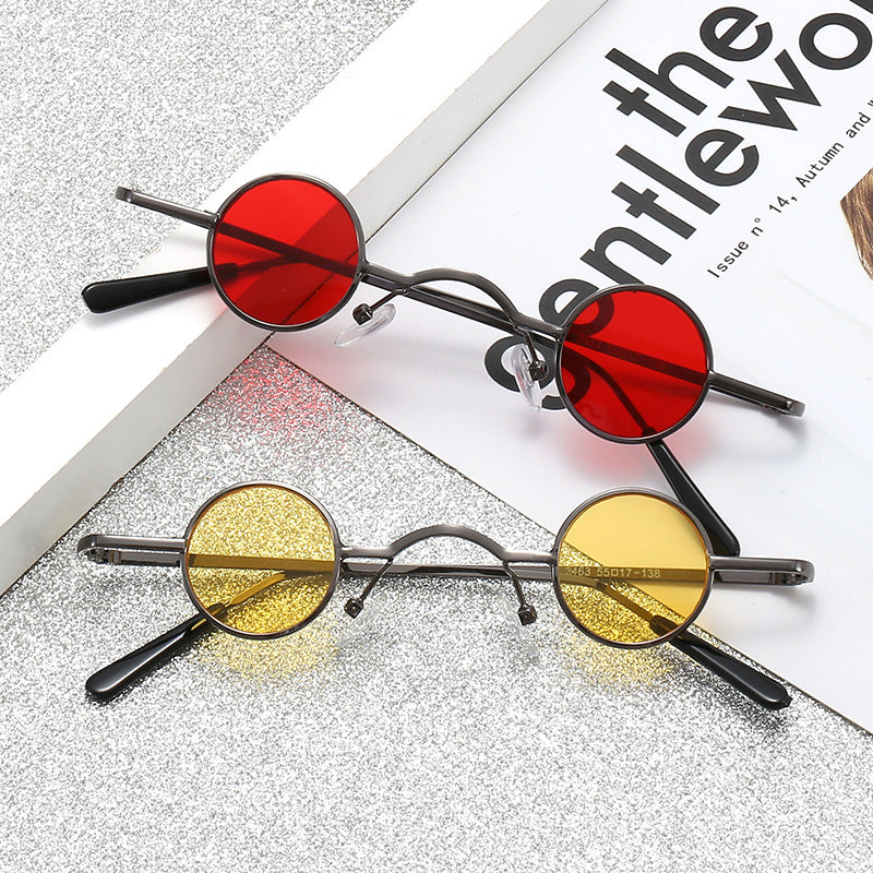 Mini Retro Round Frame Sunglasses