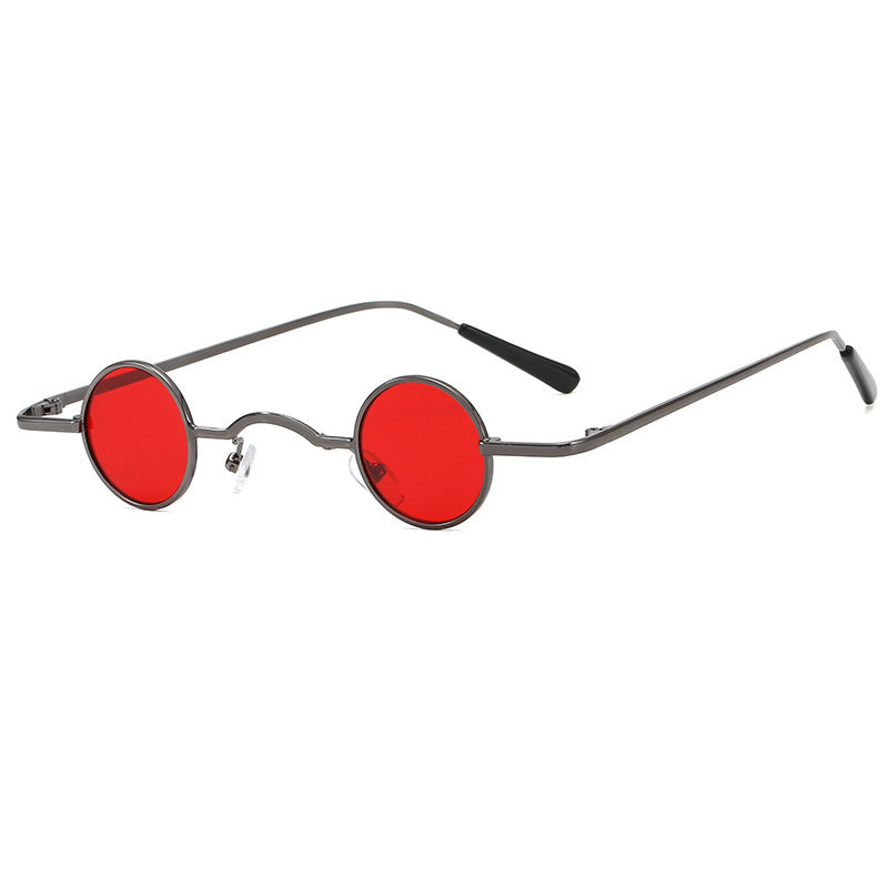 Mini Retro Round Frame Sunglasses