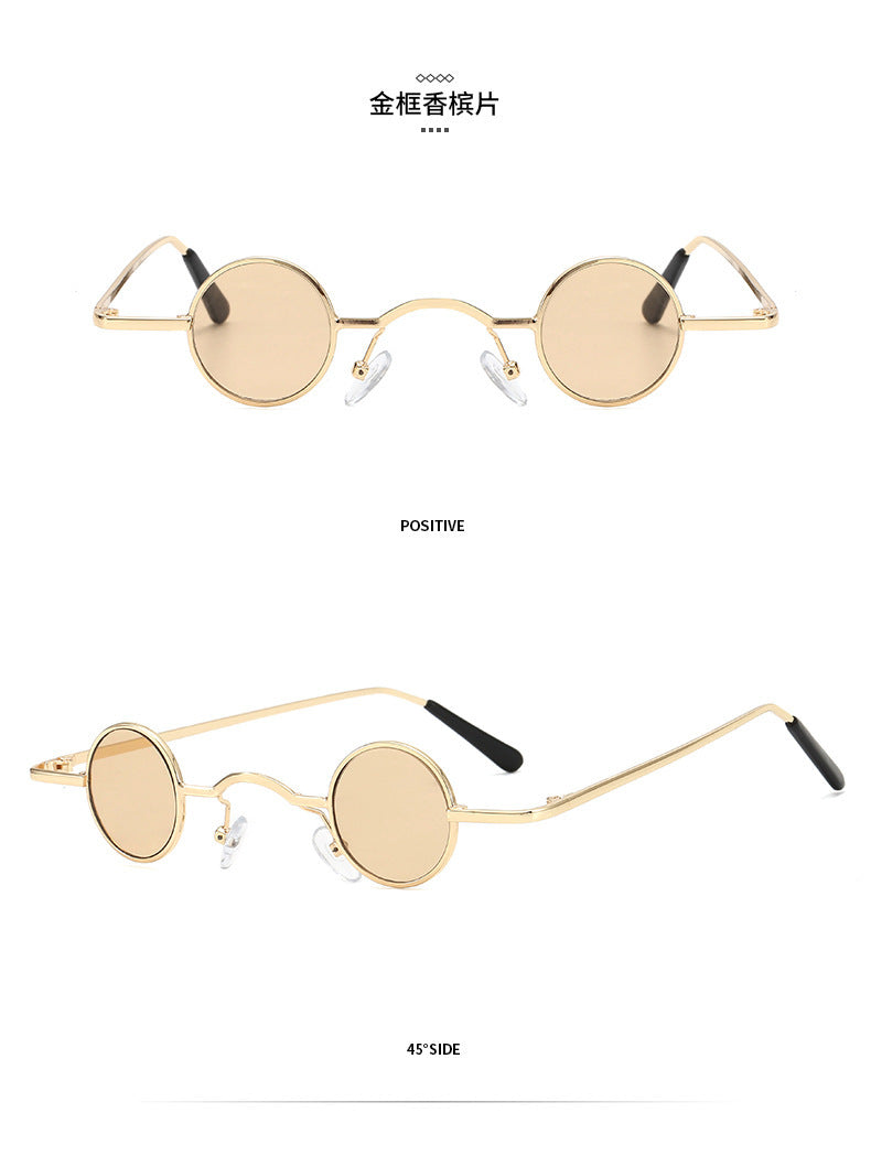 Mini Retro Round Frame Sunglasses