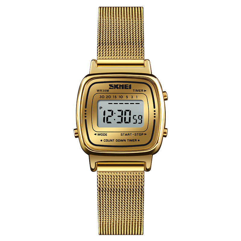 Waterproof Steel Mesh Strap Ladies Watch