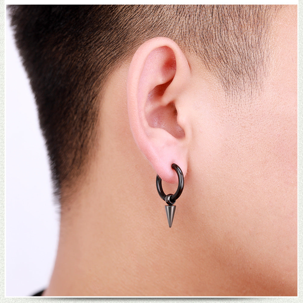 Titanium Steel Tassel Earrings