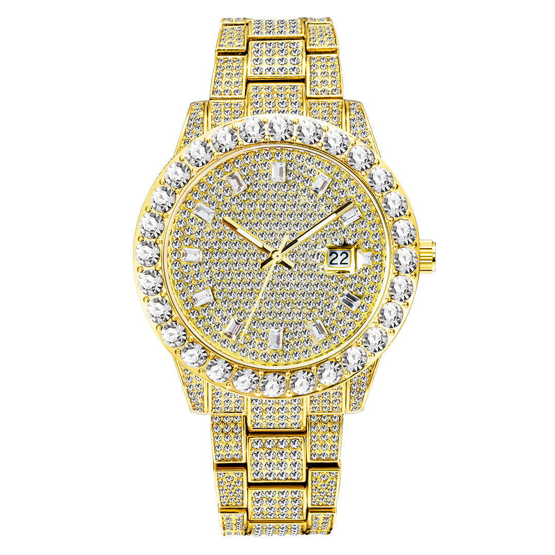Luxuriöse Armbanduhr mit eleganten Diamanten