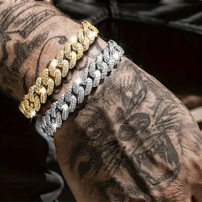 Iced-Out Cuban Link Bracelet
