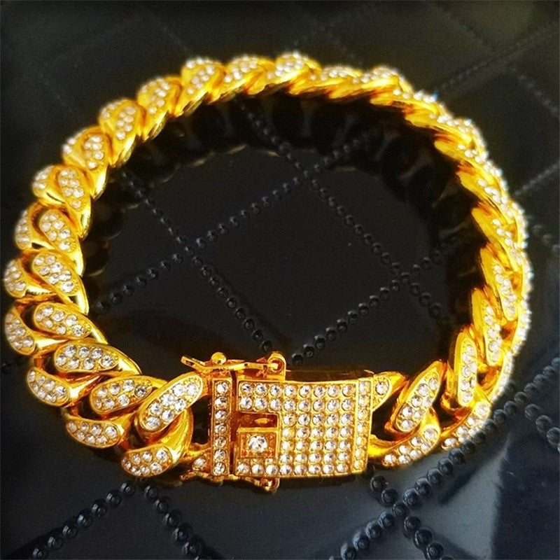 Iced-Out Cuban Link Bracelet