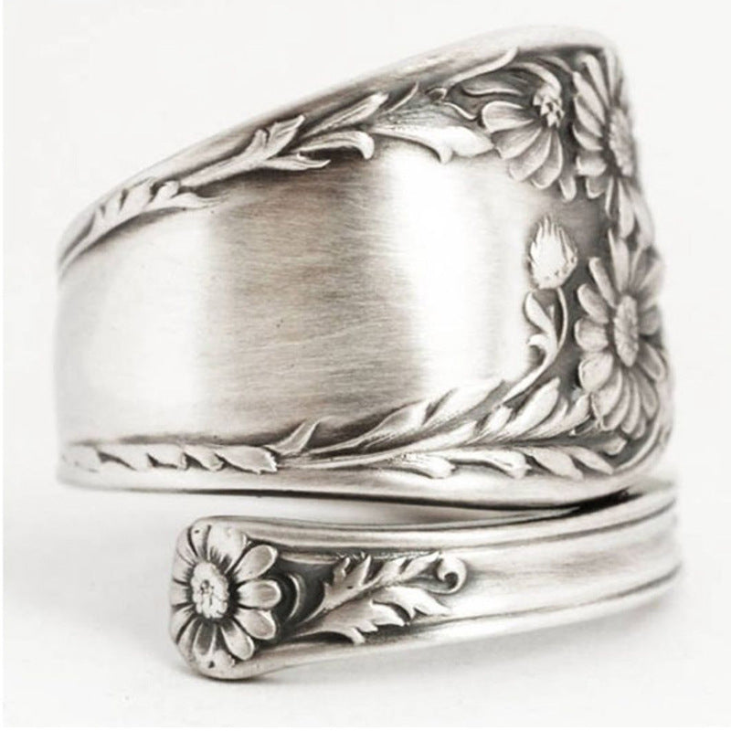Vintage Style Adjustable Personality Ring