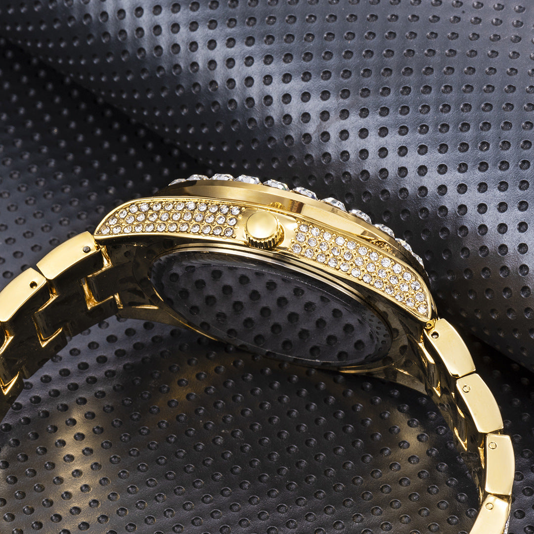 Luxuriöse Armbanduhr mit eleganten Diamanten
