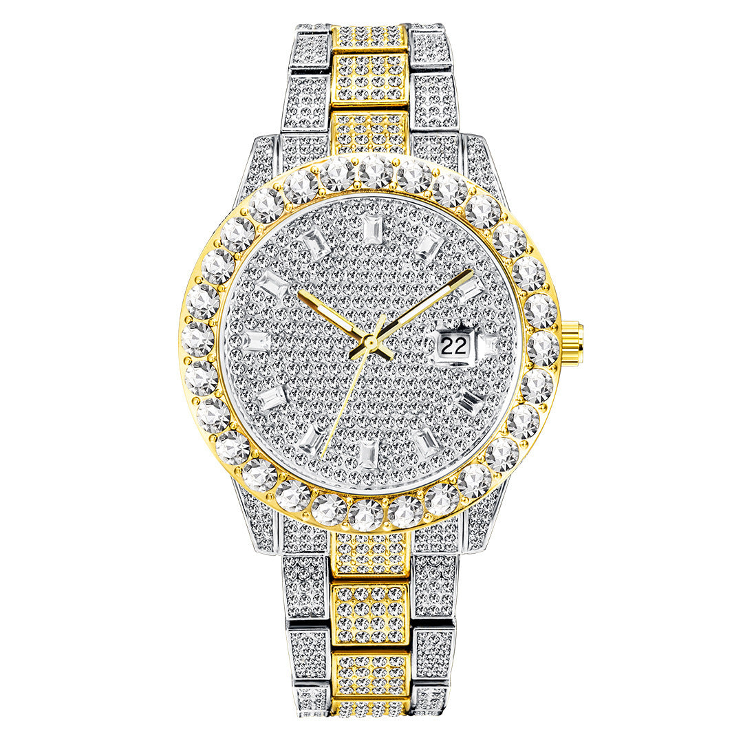 Luxuriöse Armbanduhr mit eleganten Diamanten