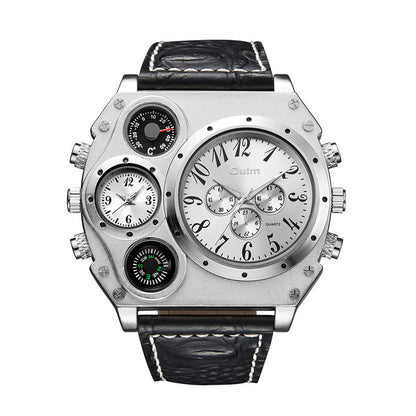 Dual Time Zone Quartz Watch for Men