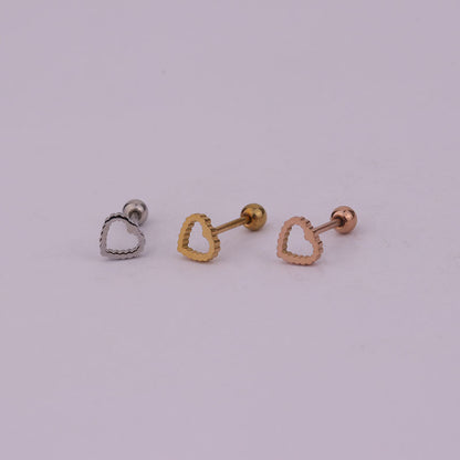 Unisex Lightning Bolt Stainless Steel Earrings