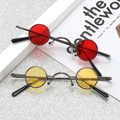 Mini Retro Round Frame Sunglasses