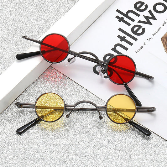 Mini Retro Round Frame Sunglasses