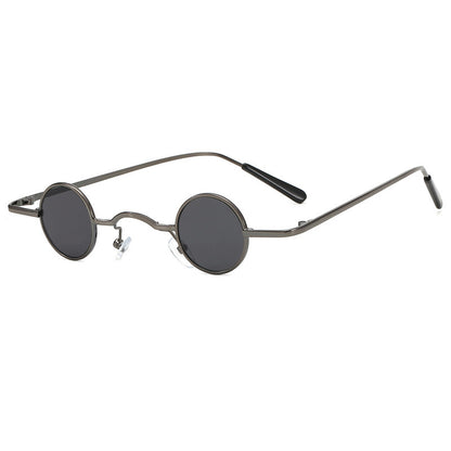 Mini Retro Round Frame Sunglasses