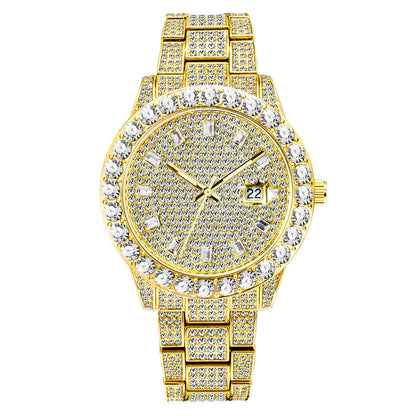 Luxuriöse Armbanduhr mit eleganten Diamanten