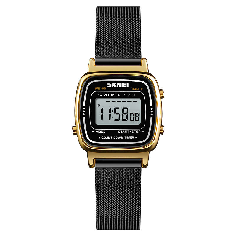 Waterproof Steel Mesh Strap Ladies Watch