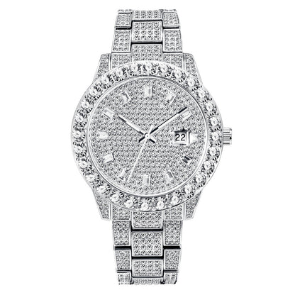 Luxuriöse Armbanduhr mit eleganten Diamanten