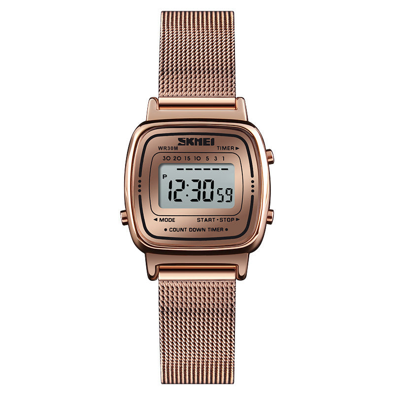 Waterproof Steel Mesh Strap Ladies Watch
