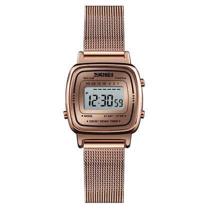 Waterproof Steel Mesh Strap Ladies Watch
