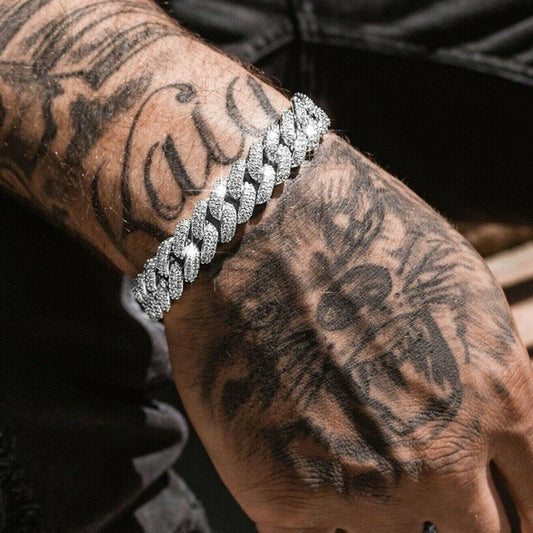 Iced-Out Cuban Link Bracelet