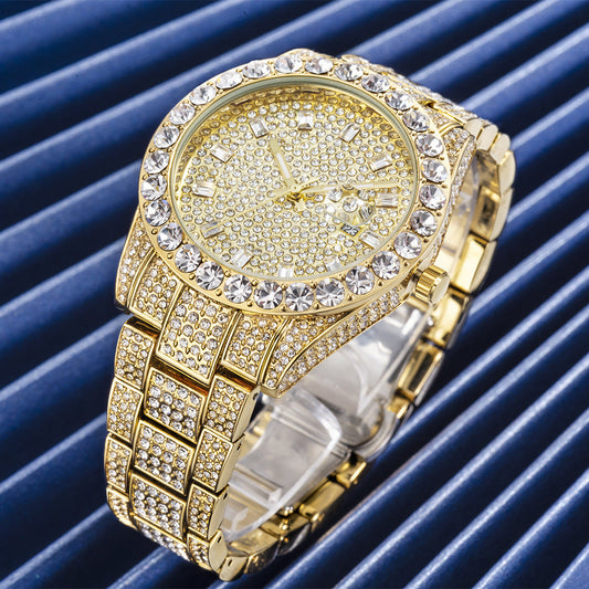 Luxuriöse Armbanduhr mit eleganten Diamanten